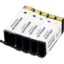 Renkforce saderīgs 5 gab. augstas ietilpības tintes kasetņu komplekts Canon PGI-570PGBK XL, CLI-571BK XL, CLI-571C XL, CLI-571M XL, CLI-571Y XL (melna, foto melna, ciāna, fuksīna, dzeltena) RF-6952434