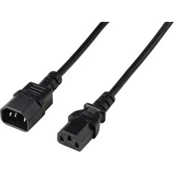 Renkforce Deluxe strāvas pagarinātāja kabelis C13 uz C14 2 m melns RF-7176936