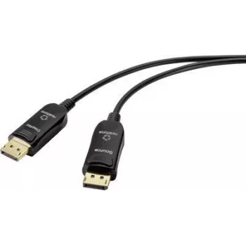 Renkforce DisplayPort 1.4 aktīvais optiskais kabelis 50 m melns 8K 60Hz RF-4598012