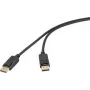 Renkforce DisplayPort kabelis 2 m melns 4K UHD RF-6830474