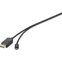 Renkforce RF-4538166 USB-C uz DisplayPort adaptera kabelis 1,8 m melns 4K@60Hz