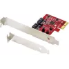 Renkforce RF-4679590 PCIe 2.0 x1 uz 2x SATA III RAID kontrollera karte, Low Profile, ASM1061, RAID 0/1/JBOD