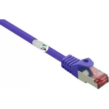 RENKFORCE RF-4724918 CAT 6 S/FTP savienojuma kabelis, 1 m, violets, LSZH, 10 Gbps