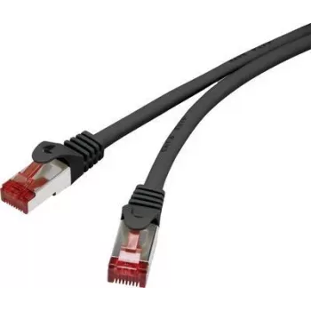 Renkforce RF-4737380 Cat6 S/FTP tīkla kabelis, 1 m, zeltīti RJ-45, pelēks