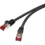 Renkforce RF-4737380 Cat6 S/FTP tīkla kabelis, 1 m, zeltīti RJ-45, pelēks