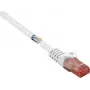 Renkforce RF-5043882 CAT 6 U/UTP savienojuma kabelis, RJ45, 3 m, balts, bez halogēniem, aizsardzība pret aizķeršanos