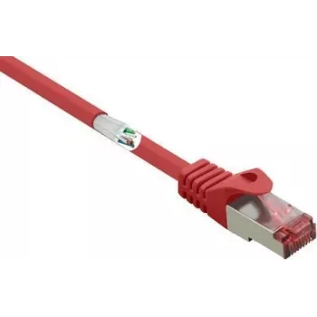 RENKFORCE RF-5176542 Cat 6 S/FTP tīkla savienojuma kabelis, RJ45, 2 m, sarkans, ar aizsargātu fiksatoru