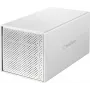 Renkforce RF-5587610 4 ligzdu SATA cietā diska korpuss, 2,5/3,5 collas, USB 3.2 Gen 1, alumīnijs, 80 mm ventilators