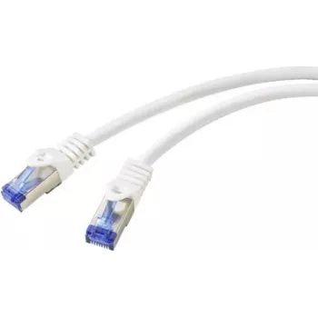 Renkforce RF-6830454 CAT 6a S/FTP savienojuma kabelis, RJ45, 2 m, balts