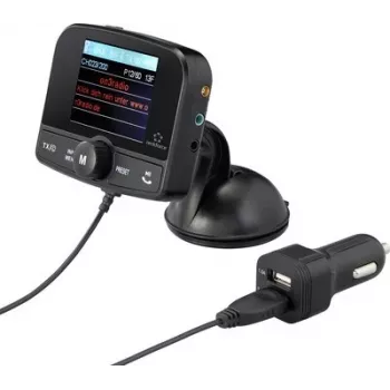 Renkforce RF-CRDAB-100 DAB+ auto radio adapteris ar Bluetooth un piesūcekņa stiprinājumu RF-6721070