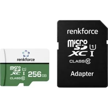 Renkforce RF-mSDC-256GB microSDXC kartes 256GB Class 10 UHS-I U1 ar SD adapteri RF-7578368