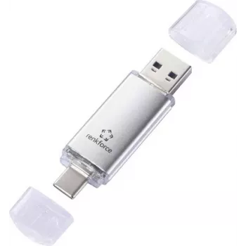 Renkforce RF-USBOS-240 USB zibatmiņa 128 GB sudraba USB-A un USB-C RF-7577906