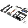 Renkforce SSD komplekts DH06K divu 2,5 inch uz 3,5 inch disku montāžas rāmis, metāls, melns