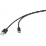 Renkforce USB 2.0 kabelis USB-A uz USB-C 1m melns RF-6830420