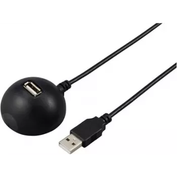Renkforce USB 2.0 pagarinājuma kabelis USB-A tēviņš uz USB-A mātīte 1,5 m melns dokstacijai RF-5720418