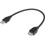 Renkforce USB 2.0 lokanā pagarinātāja kabelis 0,16 m melns 1333151