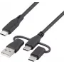 Renkforce USB 2.0 USB-C uzlādes kabelis 3m melns RF-6615910