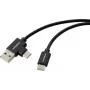 Renkforce USB 2.0 USB-C uz USB-A kabelis 1m melns RF-7116120