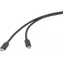 Renkforce USB-C kabelis USB 3.2 Gen 2x2 20 Gbps 4K 60Hz 100W PD 0,5m melns RF-6830470
