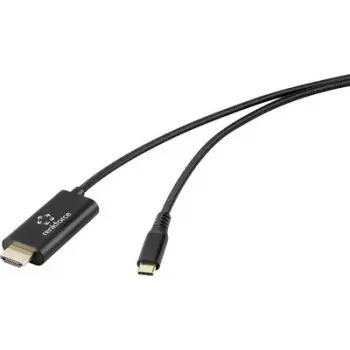 Renkforce USB-C uz USB-A kabelis 1m melns RF-7116128