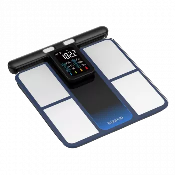 RENPHO Morpho Scan MSC01 Ķermeņa sastāva svari ar ievelkamu rokturi, Wi-Fi un Bluetooth, melni