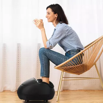 RENPHO Shiatsu pēdu masieris plantāra fascīta ārstēšanai, melns