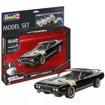 REVELL Model Set Fast & Furious - Dominic's 1971 Plymouth GTX (Mērogs 1:24)