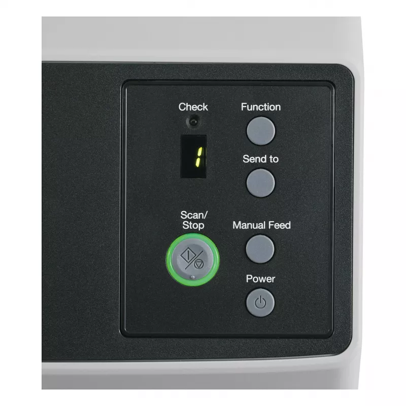 Ricoh fi-8150 abpusējais dokumentu skeneris ar 100 lapu ADF, 50 ppm/100 ipm, USB 3.2 un Gigabit Ethernet, 600 dpi, Clear Image Capture