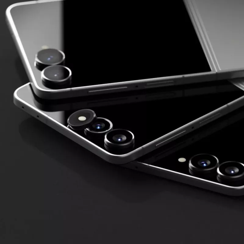 Ringke Camera Frame 2-Pack Samsung Galaxy Z Flip 8 - Melns alumīnija sakausējuma objektīva aizsargs ar 9H rūdītu stiklu