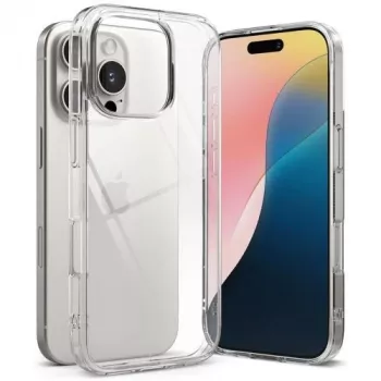 Ringke Fusion Clear Case for iPhone 16 Pro Max – Caurspīdīgs hibrīda aizsargvāciņš