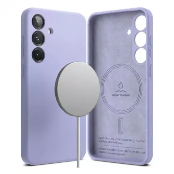 Ringke Galaxy S25 Silikona Magnētiskais Vāciņš Lavandas Krāsā