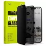 Ringke iPhone 15/16 ekrāna aizsargs Easy Slide Privacy rūdīts stikls 9H ar montāžas šablonu (2 iepakojumā) caurspīdīgs