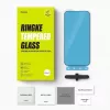 Ringke iPhone 15/16 ekrāna aizsargs Privātums Rūdīts stikls 9H ar uzstādīšanas šablonu Caurspīdīgs