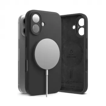 Ringke iPhone 16 Macīgais Silikona Vāciņš Melns