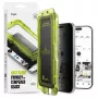 Ringke iPhone 17 Pro ekrāna aizsargs Premium Easy Slide Privacy rūdīts stikls 9H ar montāžas šablonu (2 iepakojumā) caurspīdīgs
