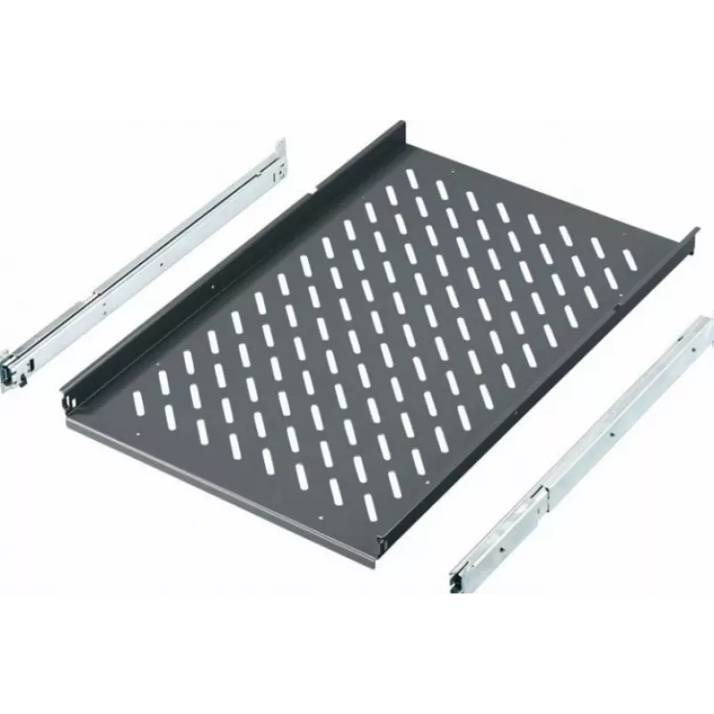 Rittal 19 collu bīdāmais plaukts TS, PC-TS, IW korpusiem, 600 mm dziļums, 40 kg, šīfera pelēks RAL 7015 6902.960