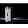 Rittal 5327.190 Brīvi stāvošs 42U serveru skapis IP55, 800x1000x2000 mm, melns/pelēks, rūdīta stikla durvis