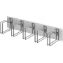 RITTAL 7996.626 19 collu 2U kabeļu pārvaldības panelis ar 5 metāla kabeļu vadības kronšteiniem 120x60 mm, gaiši pelēks RAL 7035