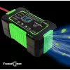 RJ TIANYE FreedConn RJ-C 120501A 12V 6A viedais automātiskais akumulatoru lādētājs svina-skābes, AGM, GEL, EFB akumulatoriem ar LCD displeju