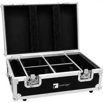 ROADINGER transporta koferis 4x AKKU TL-3 Trusslight QuickDMX ar iebūvētu uzlādi 31005126