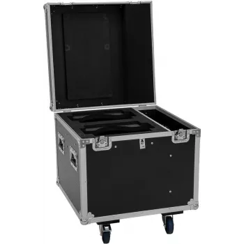 ROADINGER Flightcase PRO 2x IP TMH-W285 ar riteņiem, melns, 100 kg kravnesība