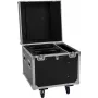 ROADINGER Flightcase PRO 2x IP TMH-W285 ar riteņiem, melns, 100 kg kravnesība