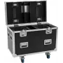 ROADINGER PRO sērijas flight case 2x Futurelight DMH-190 kustīgajām galvām ar riteņiem, melns, 90x48x73 cm