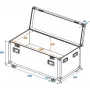ROADINGER Universālais tūres koferis 120 cm ar riteņiem Profesionāls 30126413