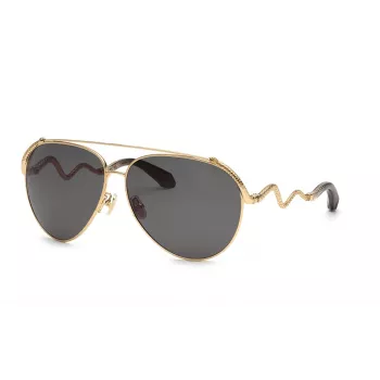 Roberto Cavalli SRC090M650300 Sieviešu saulesbrilles - Acetāta rāmis, UV400 aizsardzība, 65 mm lēcas