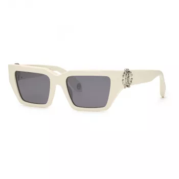 Roberto Cavalli Saulesbrilles SRC016M55847X Unisex Taisnstūrveida Melna/Pelēka 55/19/135 mm