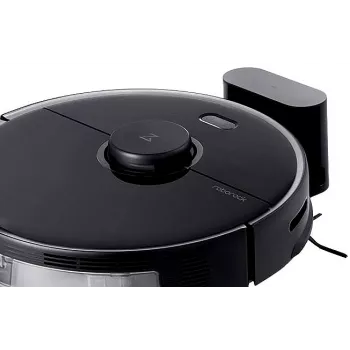 Roborock S5 Max robotu putekļsūcējs - bez maisa - melns - apaļš - 0.46 L - paklājs - cieta grīda
