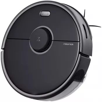 Roborock S5 Max robotu putekļsūcējs - bez maisa - melns - apaļš - 0.46 L - paklājs - cieta grīda