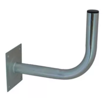 ROBSON Antenas sienas montāžas kronšteins L300 (30 cm) – cinkots tērauds, 38 mm masta skava, 4 punktu pamatne, āra