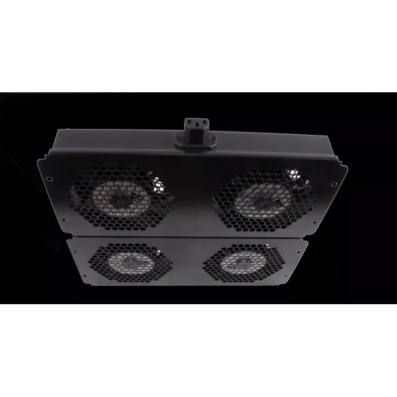 Rockstable 19 inch dzesēšanas elements - ventilatora panelis - iebūvēts ventilators - tērauds - melns - 1 gab. - 2,92 kg (RS19-FT68)